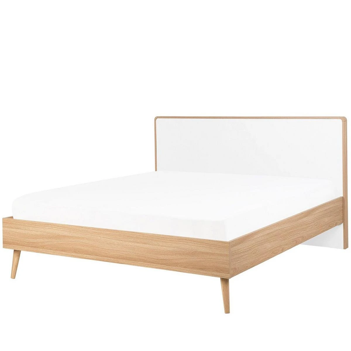 Beliani - SERRIS - Tweepersoonsbed - Wit - 140 X 200 Cm - Vezelplaat