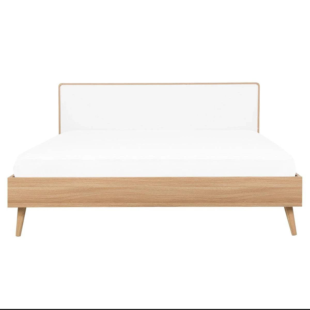 Beliani - SERRIS - Tweepersoonsbed - Wit - 140 X 200 Cm - Vezelplaat - Afbeelding 3
