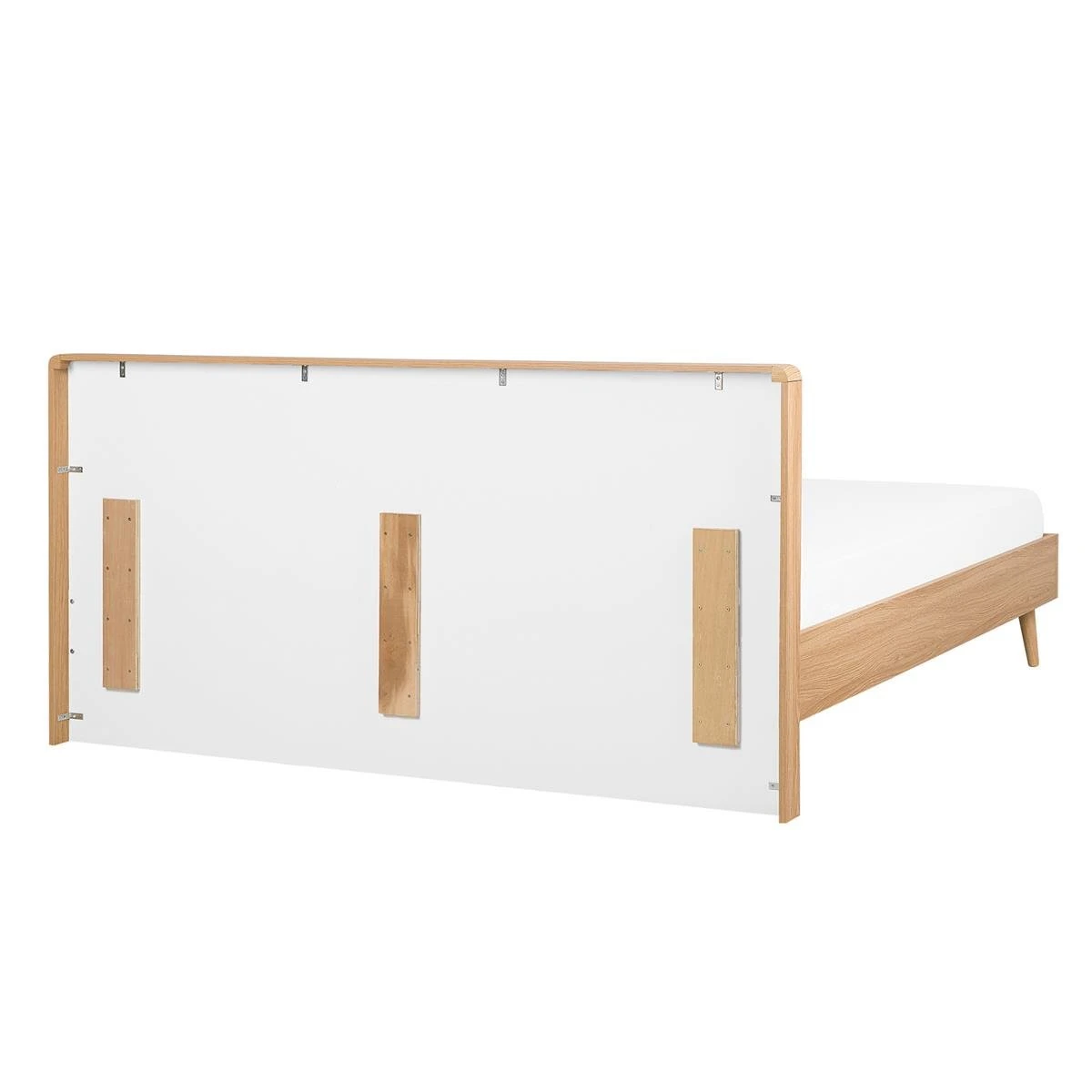 Beliani - SERRIS - Tweepersoonsbed - Wit - 140 X 200 Cm - Vezelplaat - Afbeelding 4
