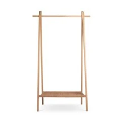 Villa Collection Ebern Houten Kledingrek Whitewash - 92 X 153 Cm