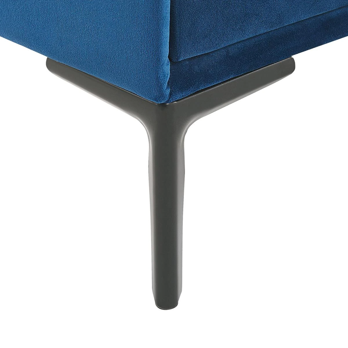 Beliani - SEZANNE - Nachtkastje - Blauw - Fluweel - Afbeelding 7