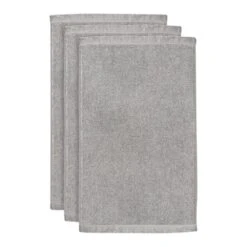Vtwonen Groove Gastendoek 30 X 50 Cm - Set Van 3 - Antraciet