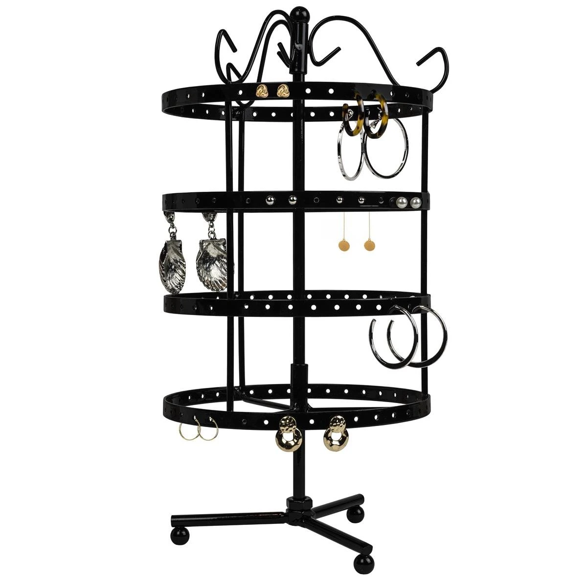 LYVION Oorbellenrekje Rond Zwart