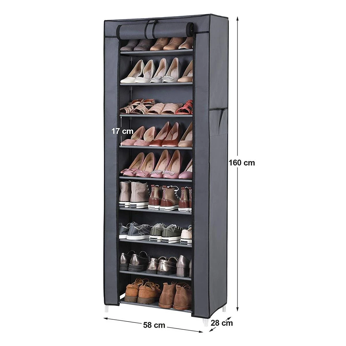 ACAZA Schoenenrek Grijs - Afbeelding 5