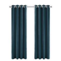 LW Collection Kant En Klare Gordijnen Donkerblauw 140x240cm