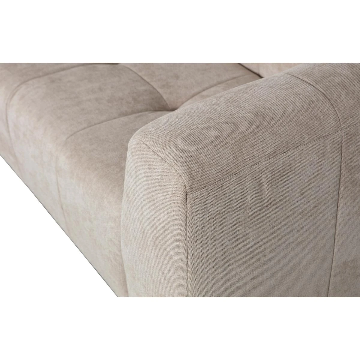 Basiclabel Grid 3-Zits Bank - Stof - Zand - 73x230x98 - Afbeelding 7