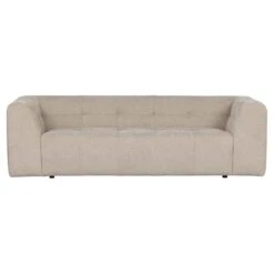 Basiclabel Grid 3-Zits Bank - Stof - Zand - 73x230x98