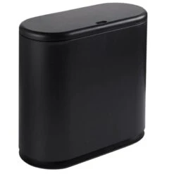 QUVIO Prullenbak Ovaal Klein - Zwart