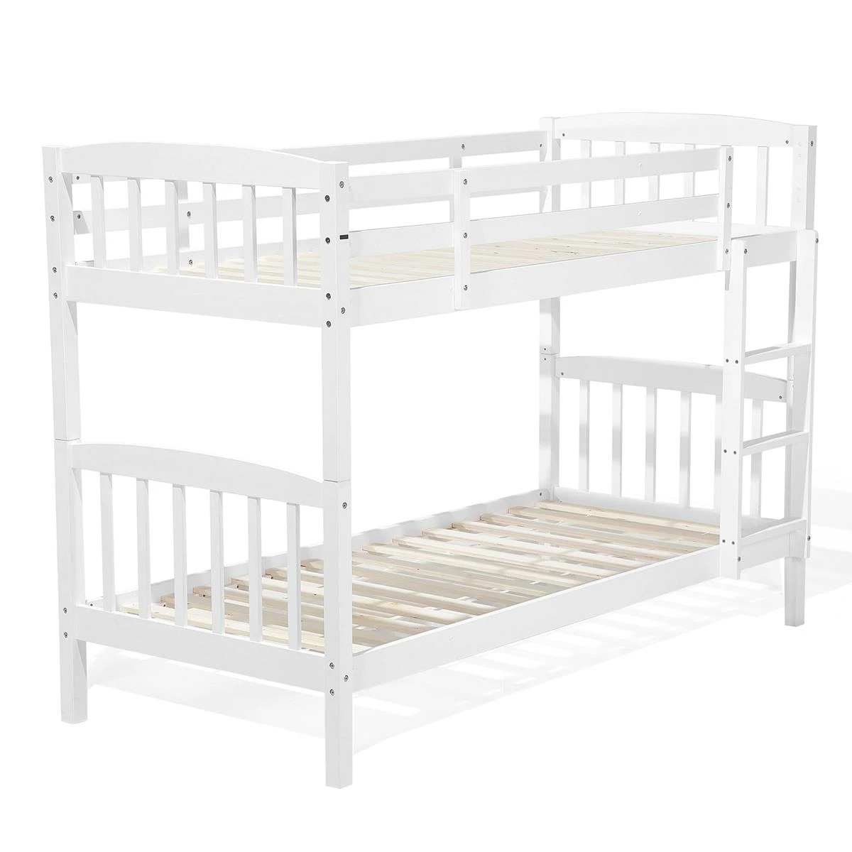 Beliani-REVIN -Stapelbed Met Opbergruimte-Wit-90 X 200 Cm-Dennenhout - Afbeelding 8