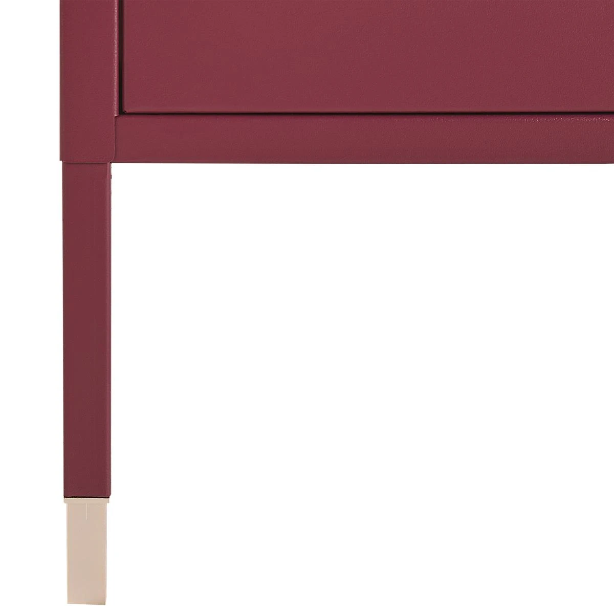 Beliani - OSSETT - Nachtkastje - Rood - Staal - Afbeelding 7