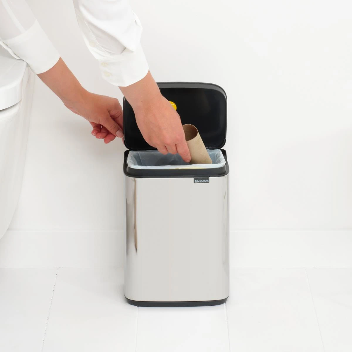 Brabantia Bo Afvalemmer 4 L - Brilliant Steel - Afbeelding 3