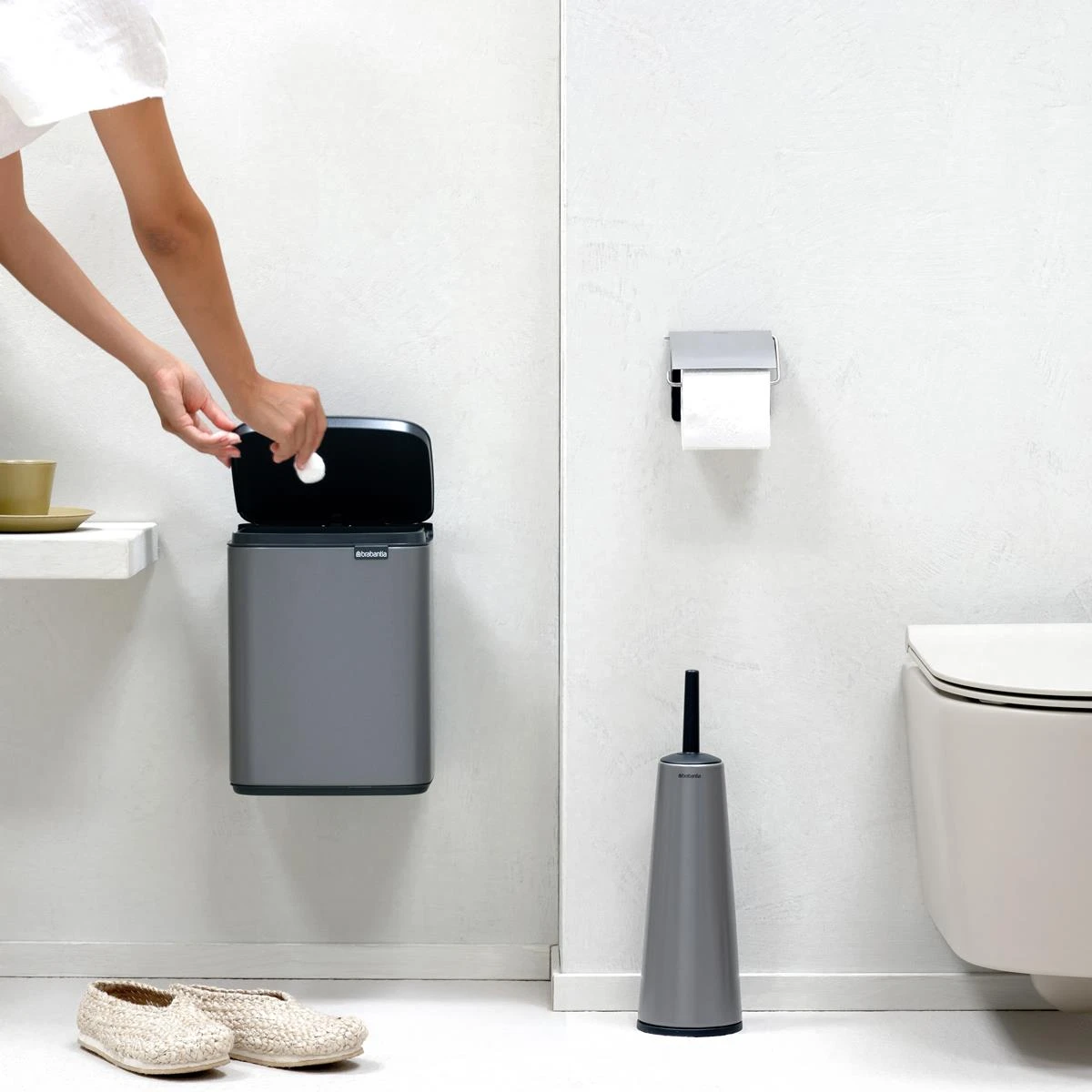 Brabantia Bo Afvalemmer 7 L - Platinum - Afbeelding 3