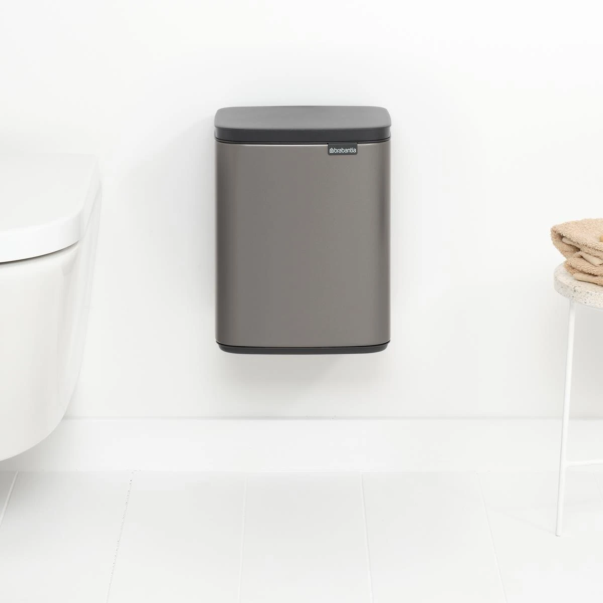 Brabantia Bo Afvalemmer 7 L - Platinum - Afbeelding 9