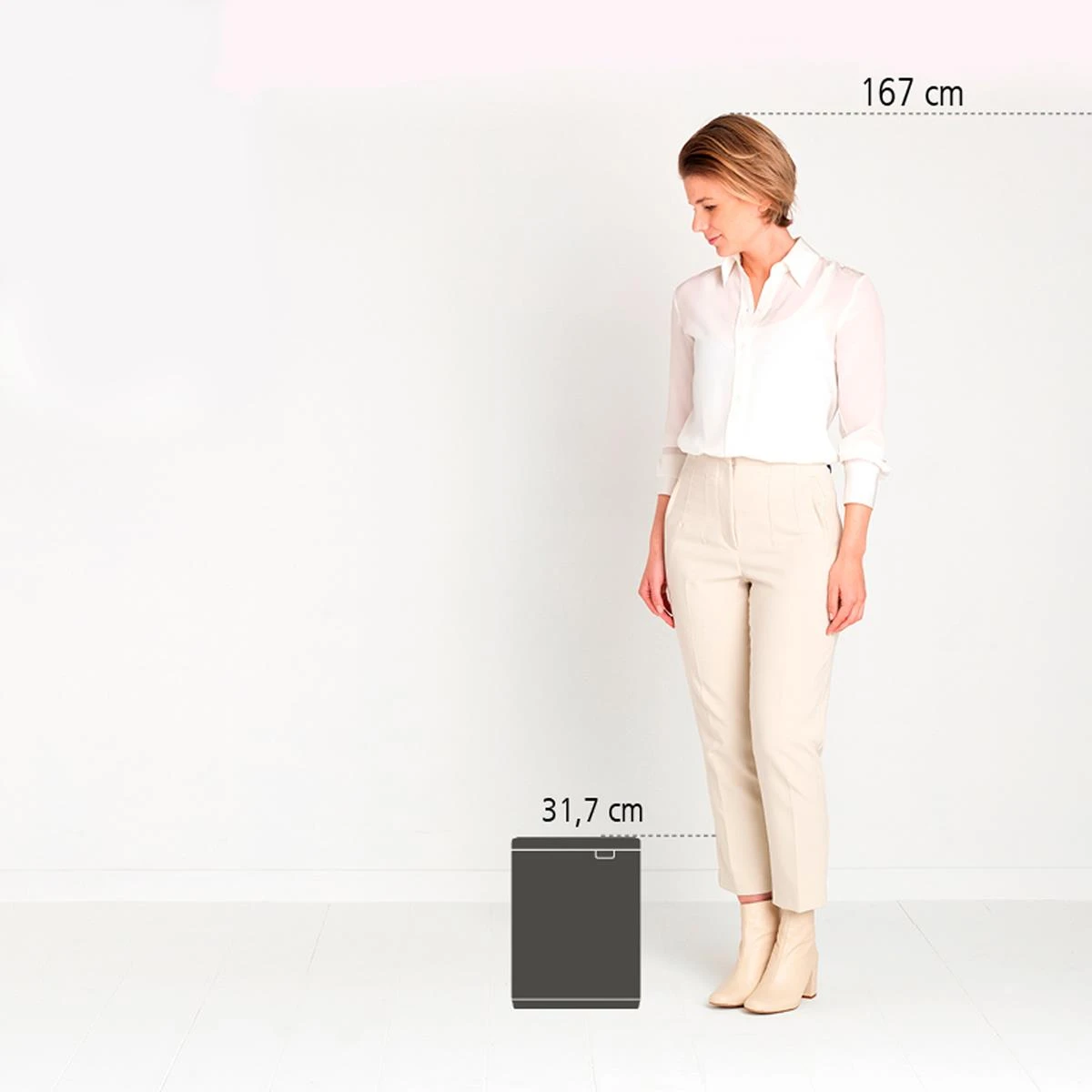 Brabantia Bo Afvalemmer 7 L - Platinum - Afbeelding 13