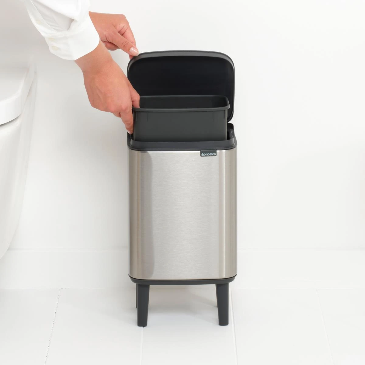 Brabantia Bo Hi Afvalemmer 4 L - Matt Steel FPP - Afbeelding 5