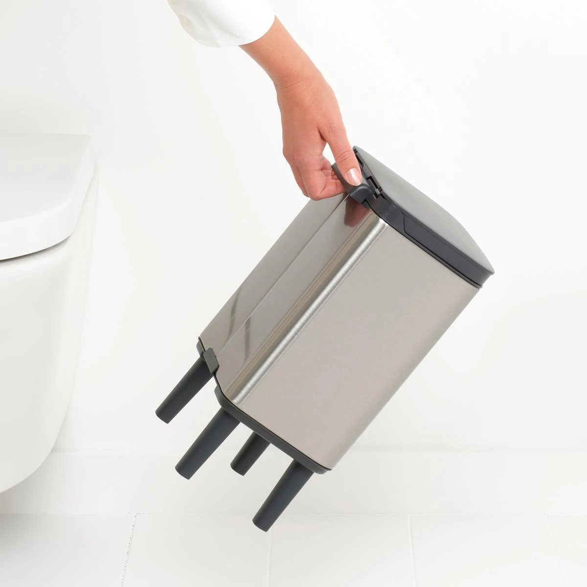 Brabantia Bo Hi Afvalemmer 4 L - Matt Steel FPP - Afbeelding 8
