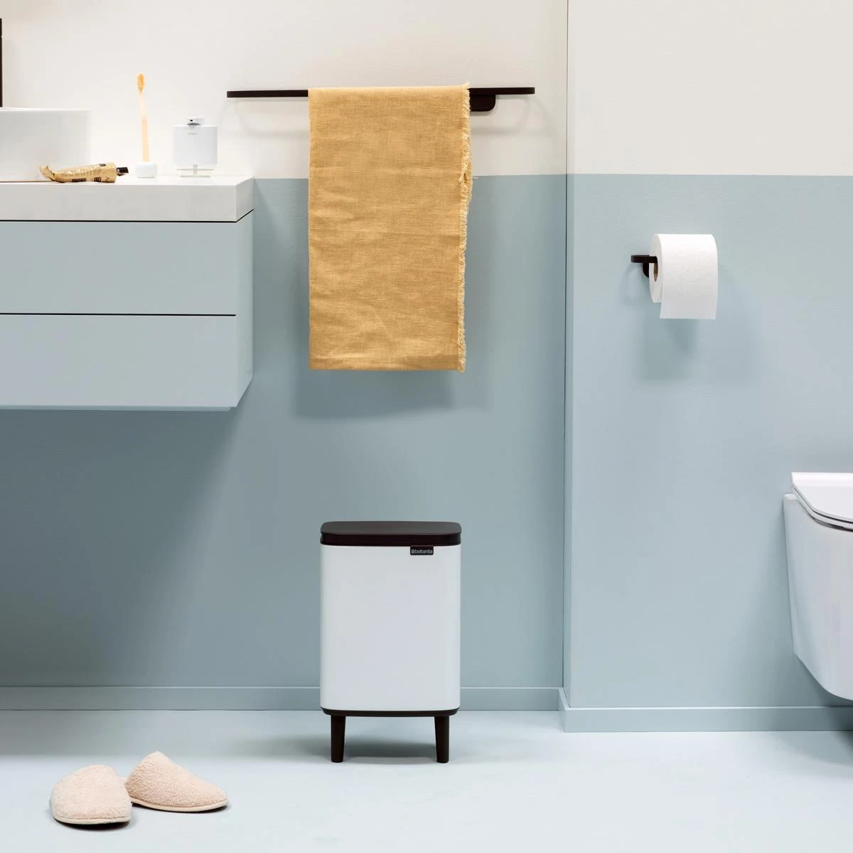 Brabantia Bo Hi Afvalemmer 7 L - White - Afbeelding 9