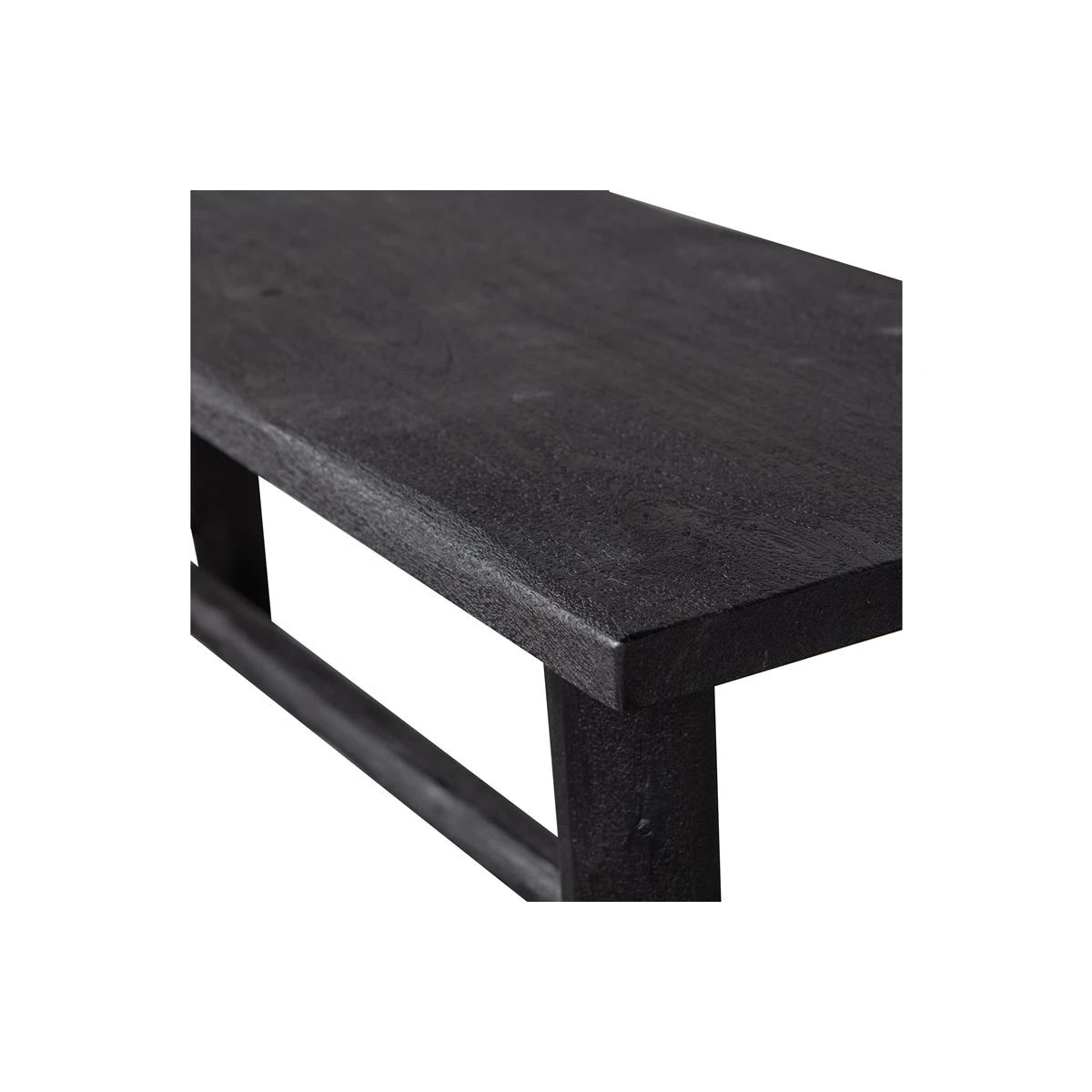 Basiclabel Timber Bankje - Mango Hout - Zwart - 45x145x35 - Afbeelding 4