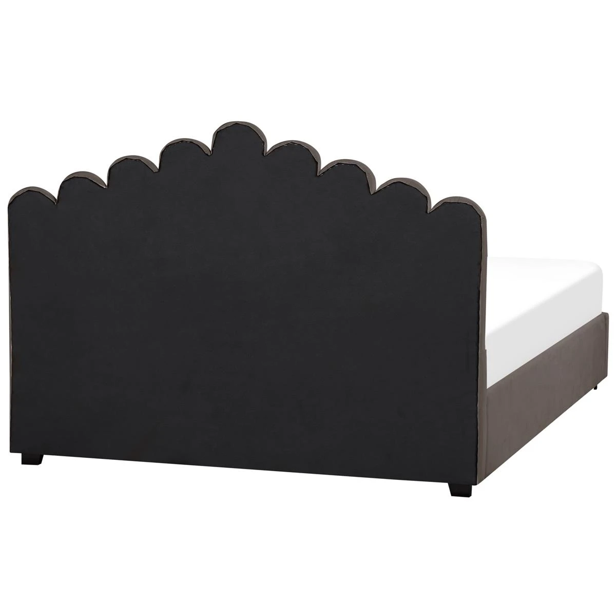 Beliani-VINCENNES -Tweepersoonsbed-Beige-180 X 200 Cm-Fluweel - Afbeelding 6