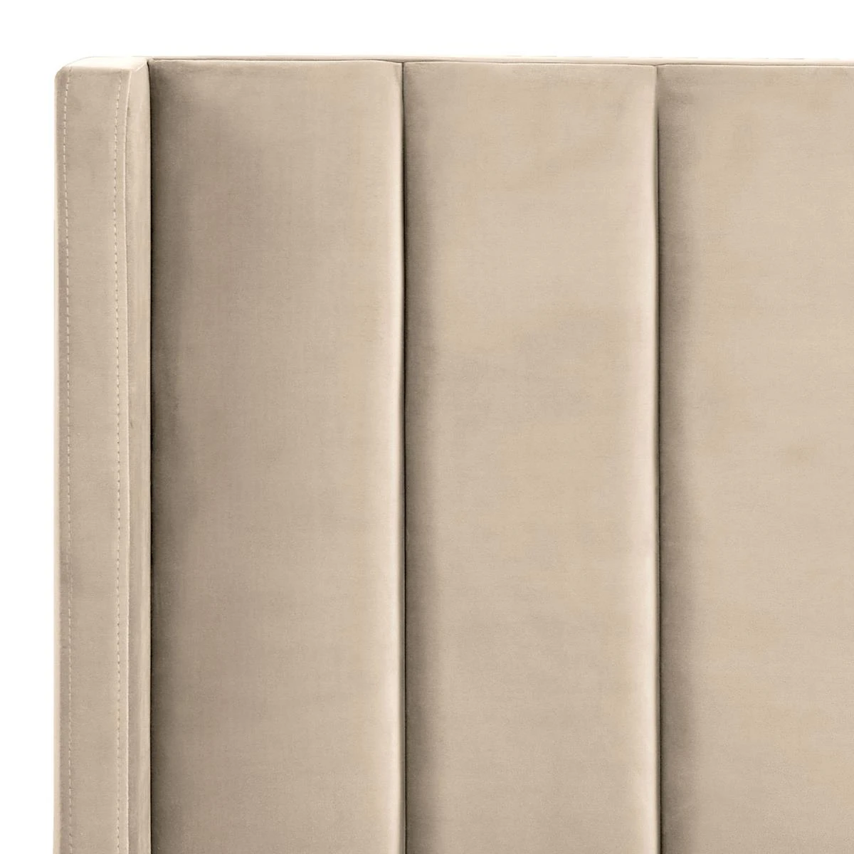 Beliani - VILETTE - Tweepersoonsbed - Beige - 140 X 200 Cm - Fluweel - Afbeelding 6
