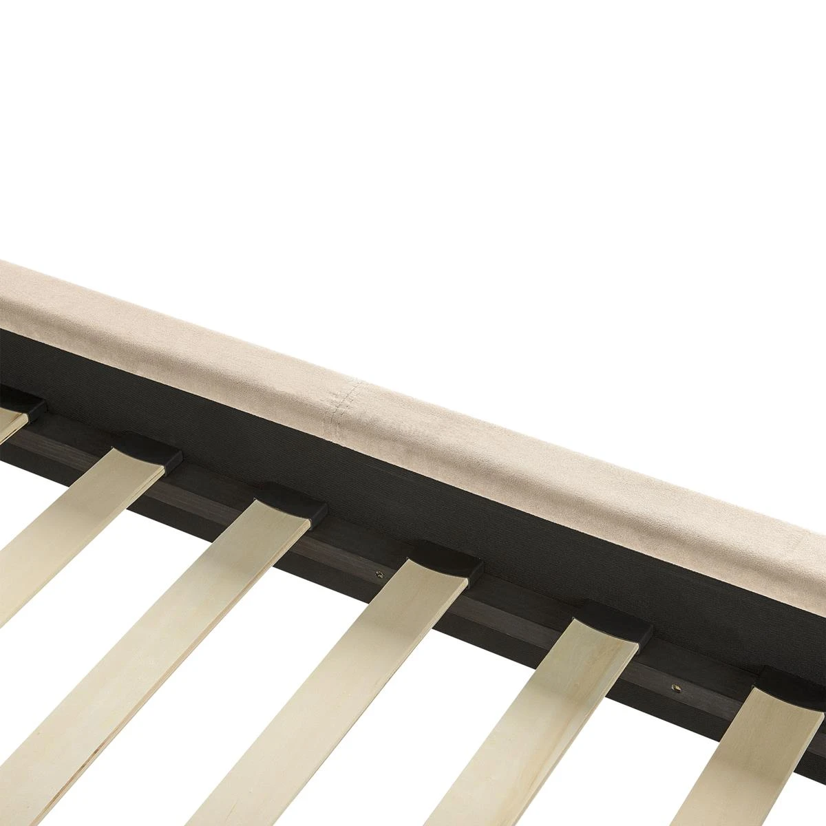 Beliani - VILETTE - Tweepersoonsbed - Beige - 140 X 200 Cm - Fluweel - Afbeelding 7