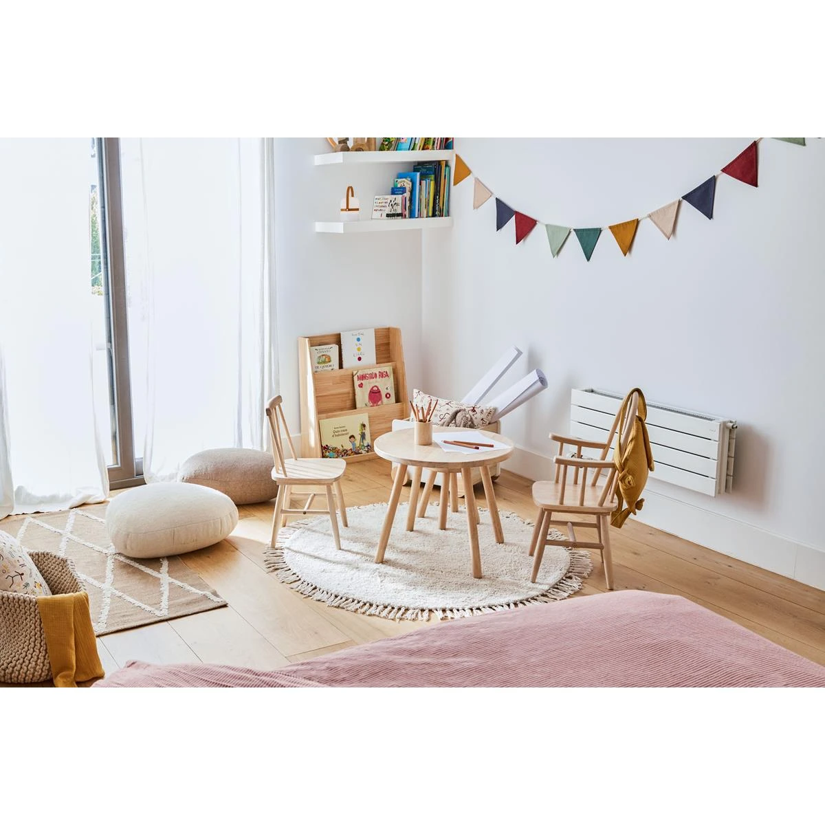 Kave Home - Ronde Kindertafel Dilcia In Massief Rubberhout Ø 55 Cm - Afbeelding 5