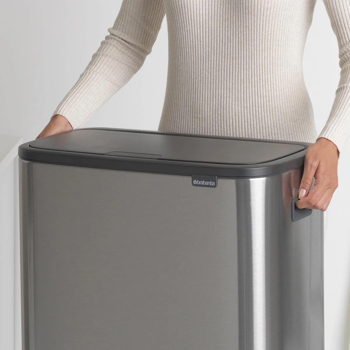 Brabantia Bo Touch Bin 2 X 30 L - Vingerafdrukvrij - Zilver - Afbeelding 11