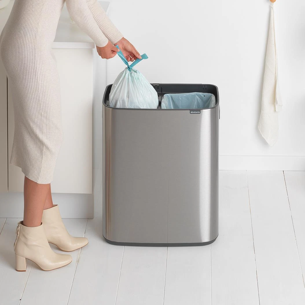 Brabantia Bo Touch Bin 2 X 30 L - Vingerafdrukvrij - Zilver - Afbeelding 18