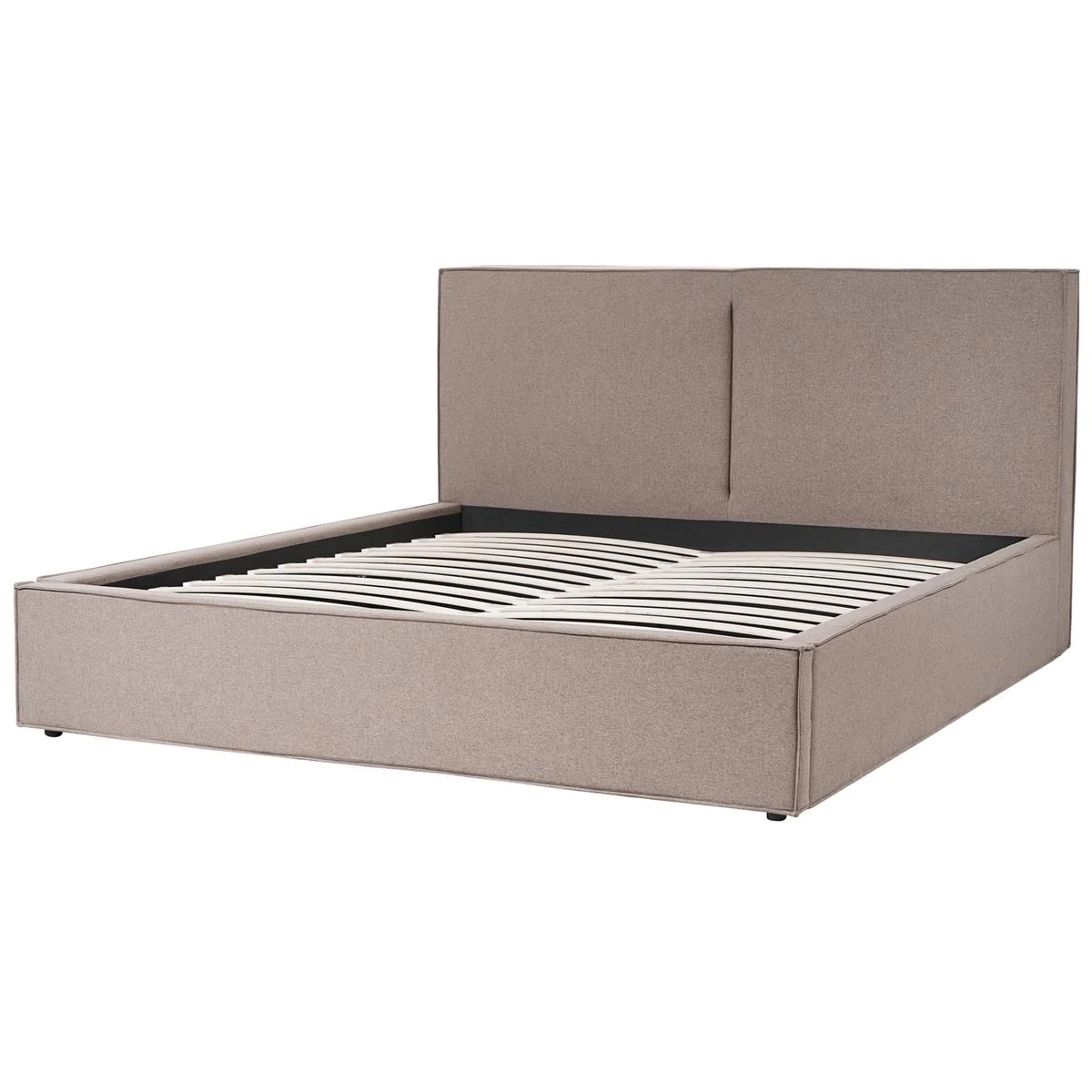 Beliani - MOISSAC - Bed - Taupe - 180 X 200 Cm - Polyester - Afbeelding 4