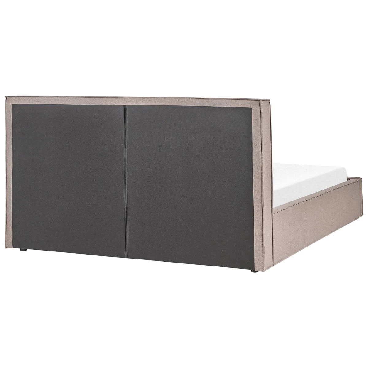 Beliani - MOISSAC - Bed - Taupe - 180 X 200 Cm - Polyester - Afbeelding 6