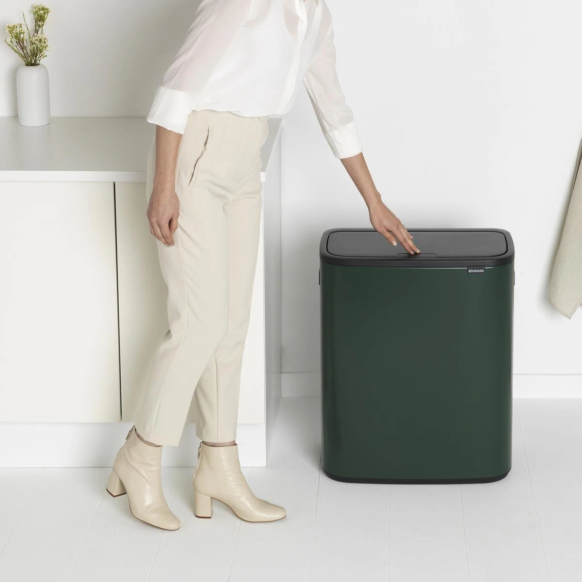 Brabantia Bo Touch Bin 2 X 30 L - Pine Green - Afbeelding 16