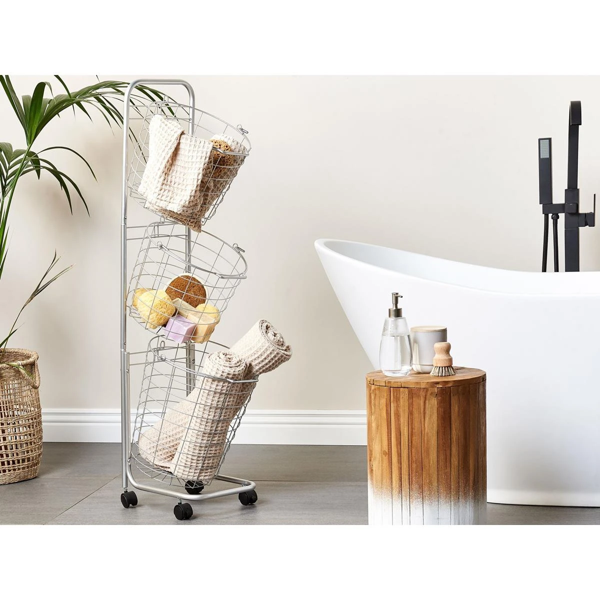 Beliani - AYAPAL - Mand Standaard - Zilver - Metaal - Afbeelding 2