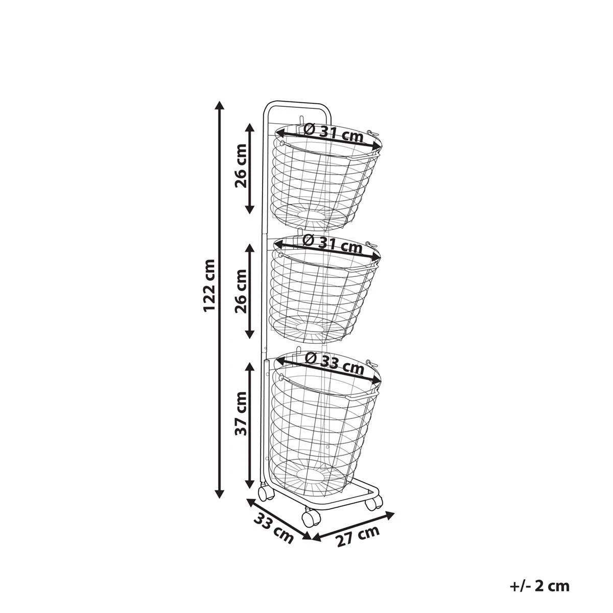 Beliani - AYAPAL - Mand Standaard - Zilver - Metaal - Afbeelding 7