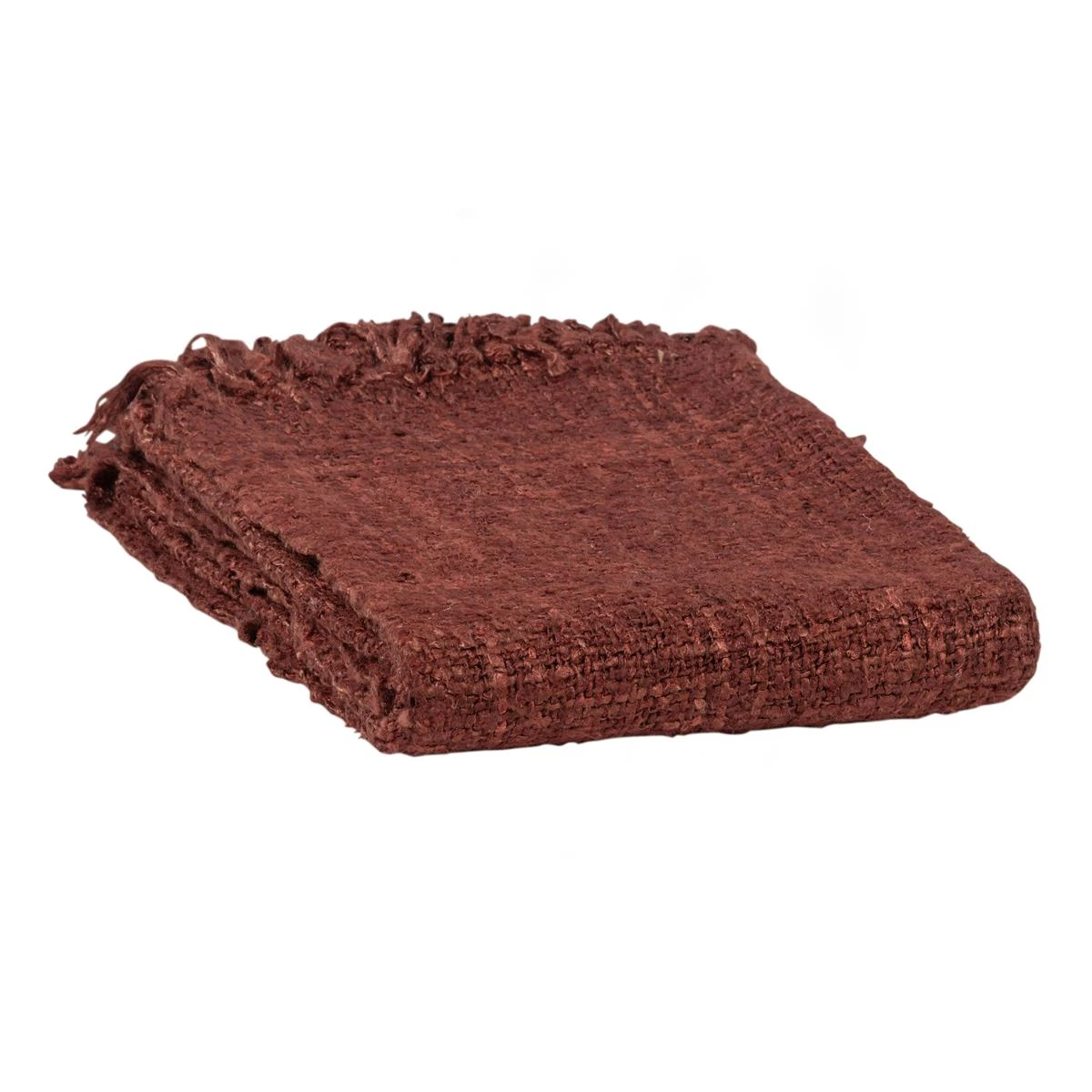 Basiclabel Plaid Schrab - Katoen - Roest - 130x170x1