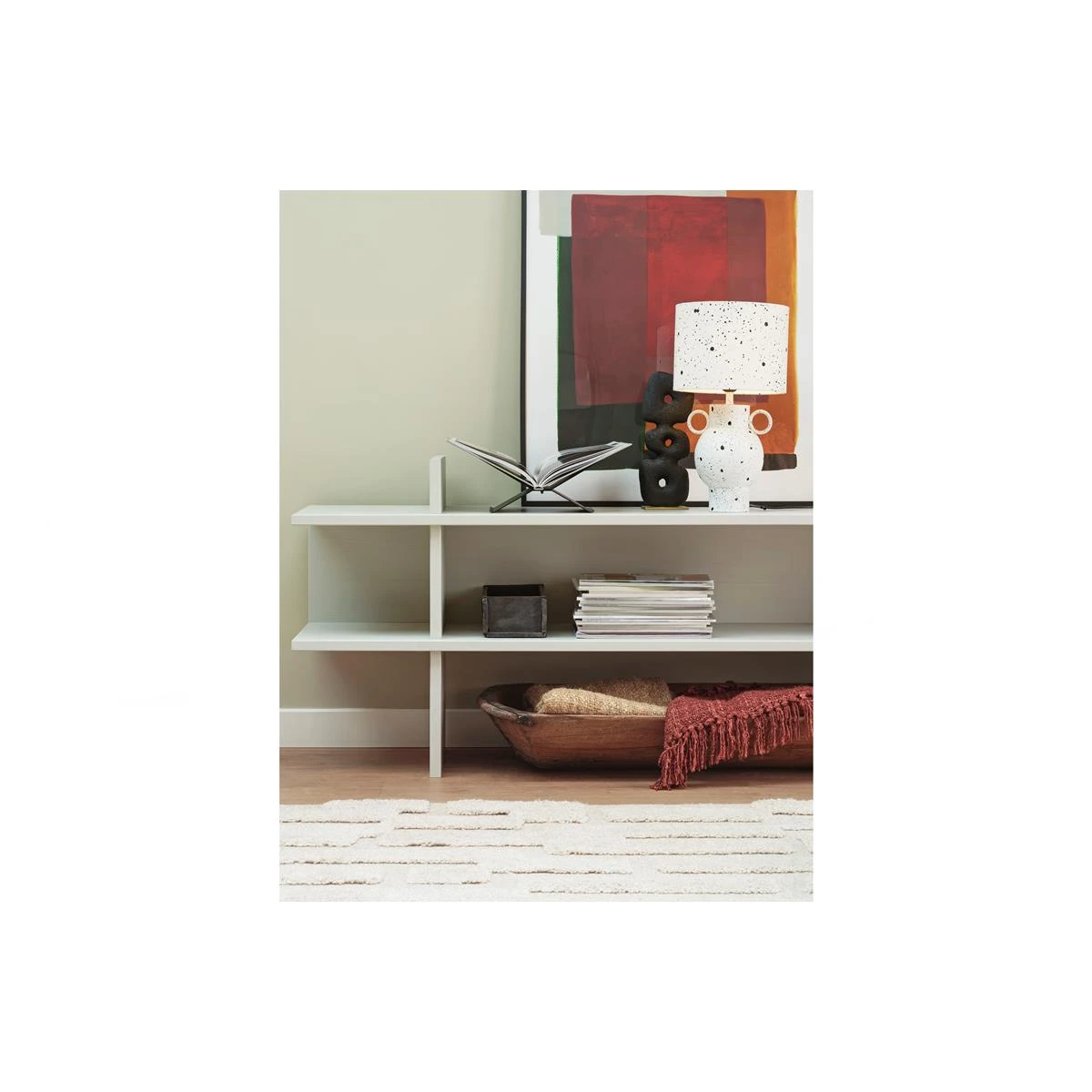 Basiclabel Plaid Schrab - Katoen - Roest - 130x170x1 - Afbeelding 2