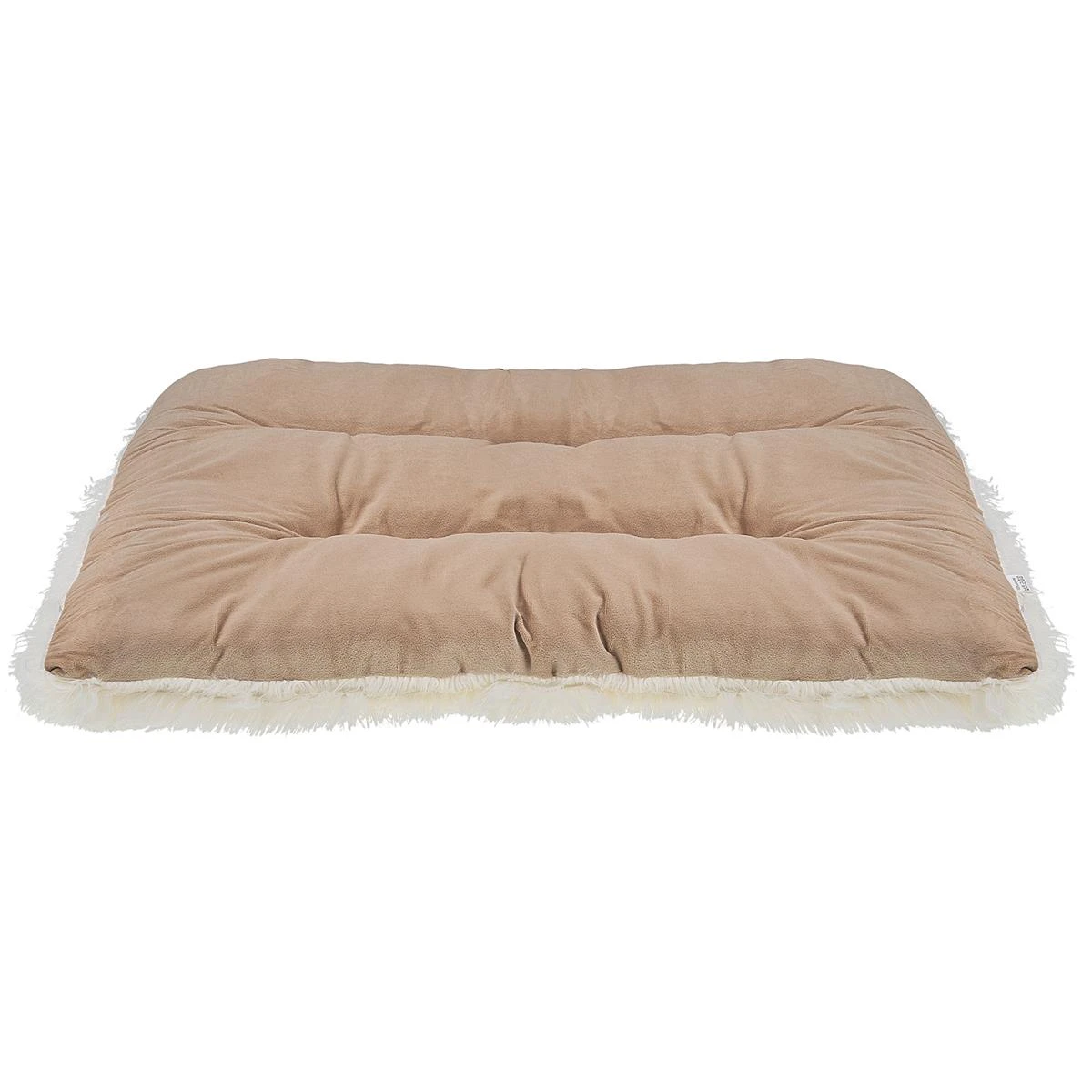 Beliani - ERGANI - Dierenbed - Beige - Fluweel - Afbeelding 3