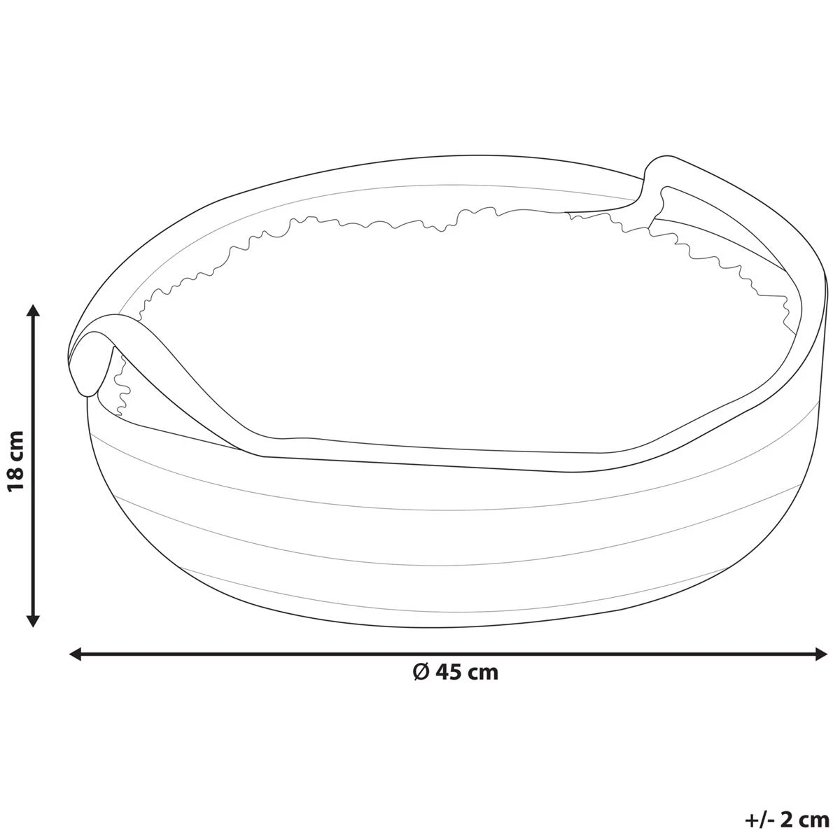 Beliani - DALAMAN - Dierenbed - Grijs - Katoen - Afbeelding 7
