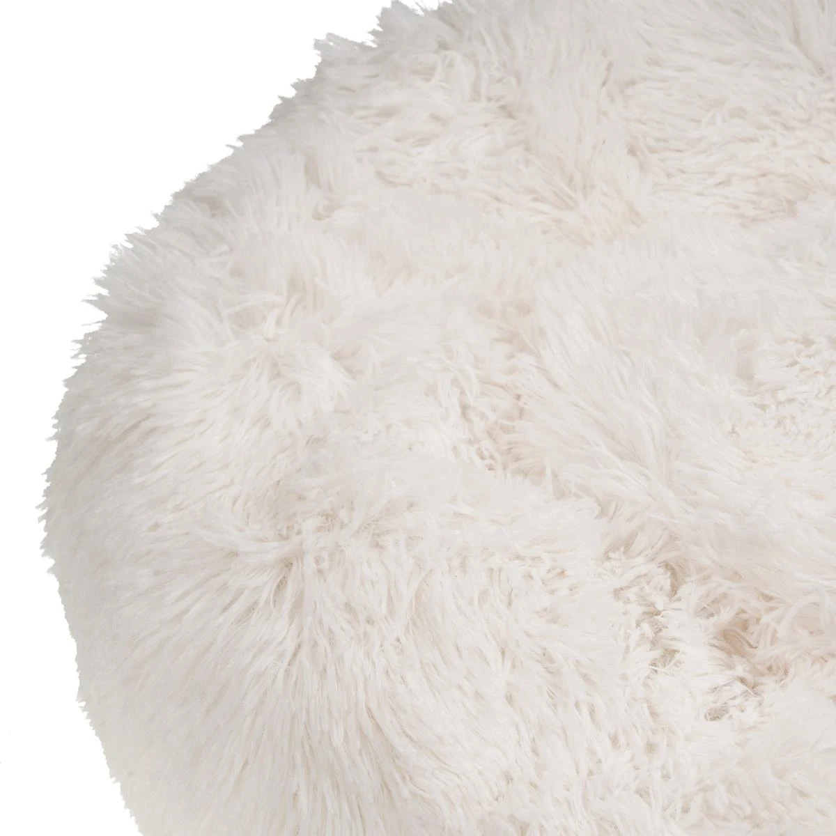 Beliani - KULU - Dierenbed - Wit - Nepbont - Afbeelding 3