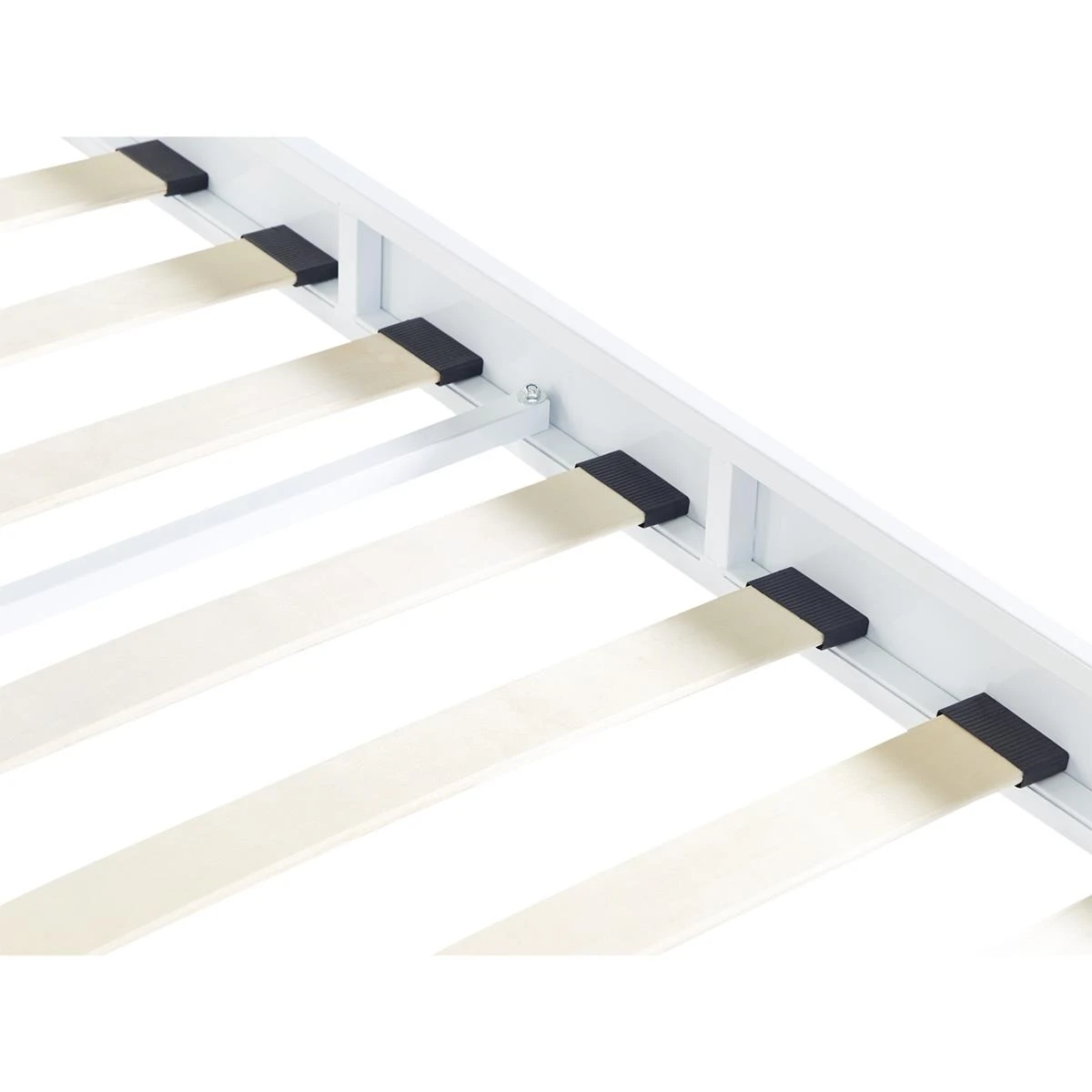 Beliani - VAURS - Tweepersoonsbed - Wit - 180 X 200 Cm - Staal - Afbeelding 4