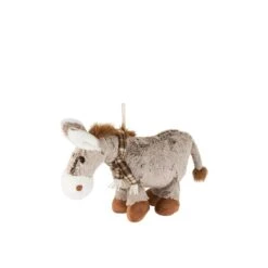 J-Line Paard+Sjaal Pluche Bruin Small