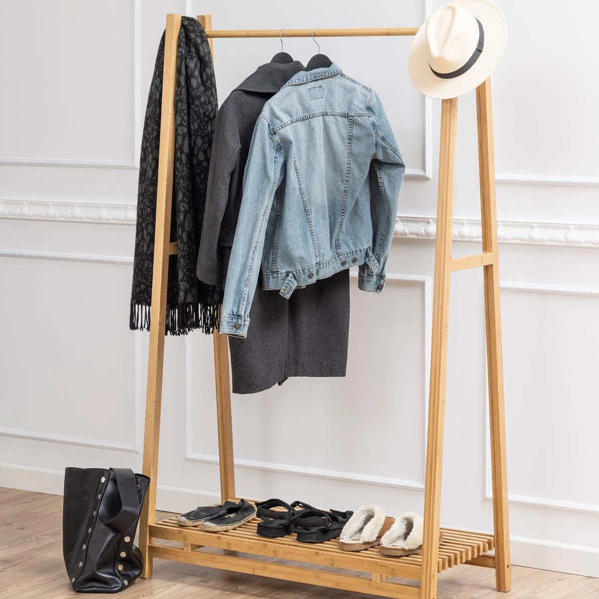 By FonQ Basic Björk Garderoberek - Bamboe - Afbeelding 2