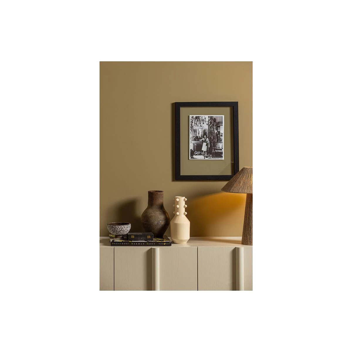 WOOOD Dressoir Basu - Grenen - Dust - 85x200x46 - Afbeelding 5