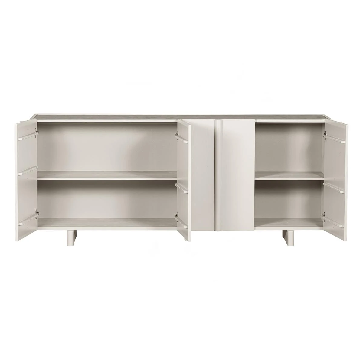 WOOOD Dressoir Basu - Grenen - Dust - 85x200x46 - Afbeelding 6