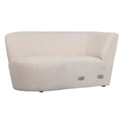 WOOOD Chaise Longue Element Links Coco - Bouclé - Crème - 70x80x138