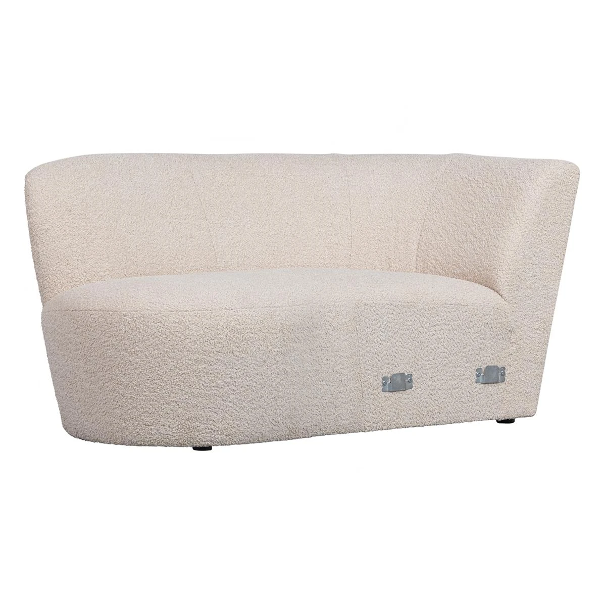 WOOOD Chaise Longue Element Links Coco - Bouclé - Crème - 70x80x138
