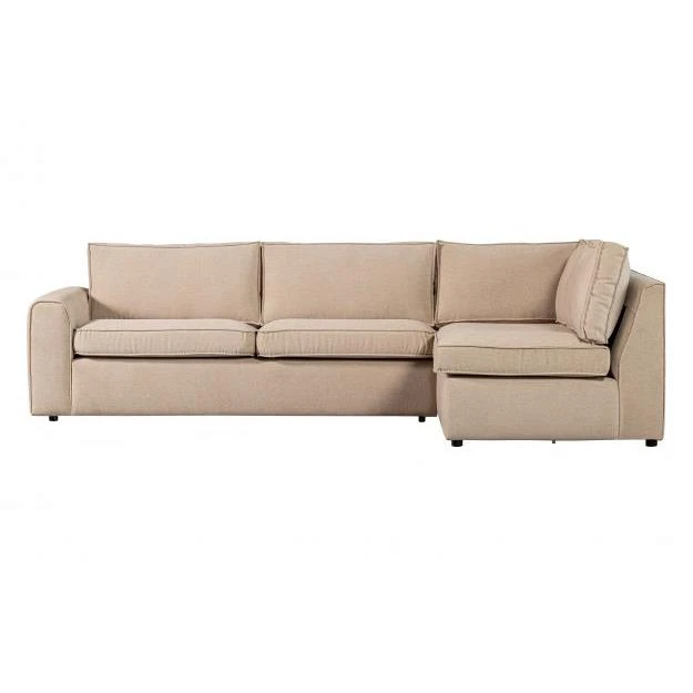 WOOOD Hoekbank Rechts Freek - Warm Beige - Afbeelding 4