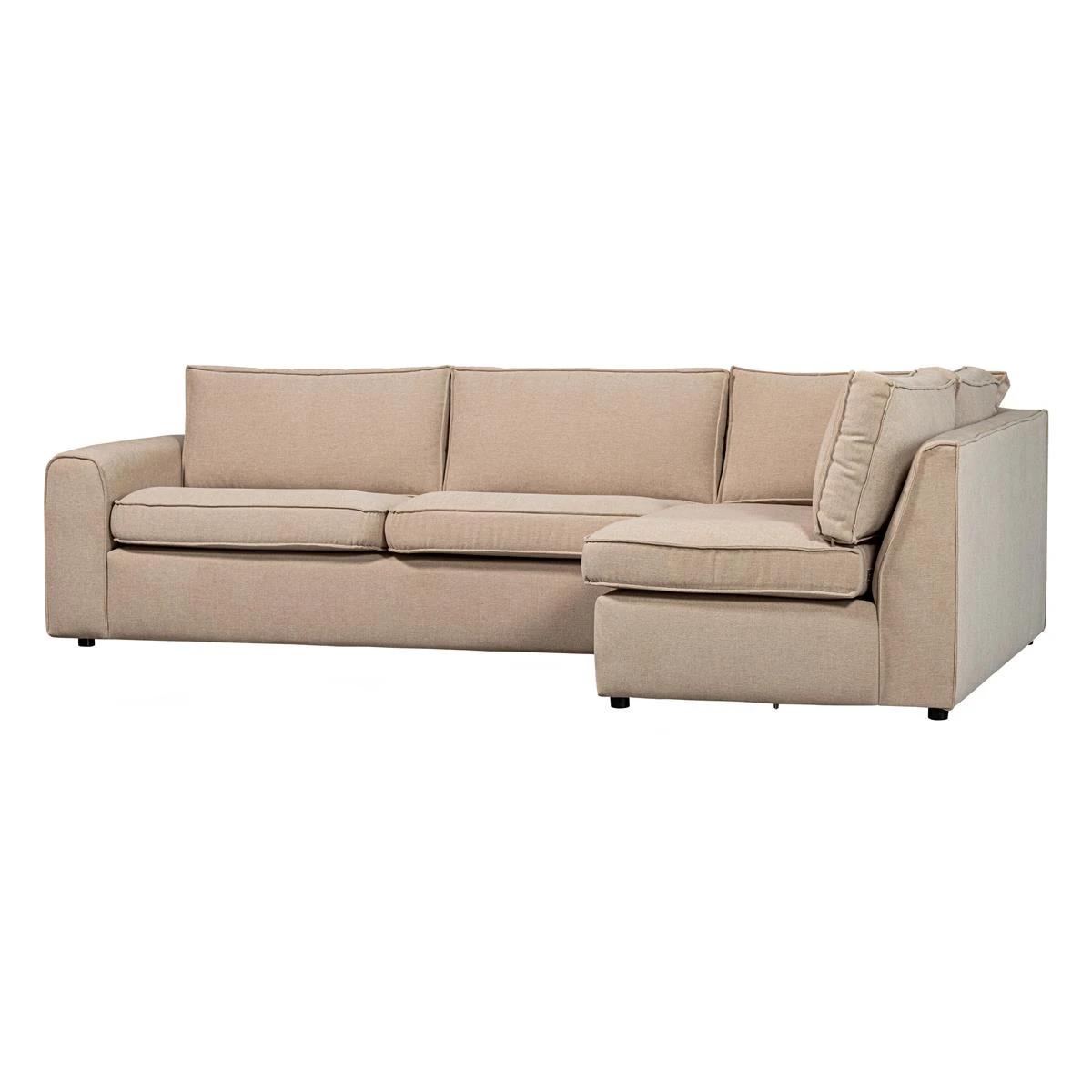 WOOOD Hoekbank Rechts Freek - Warm Beige - Afbeelding 10