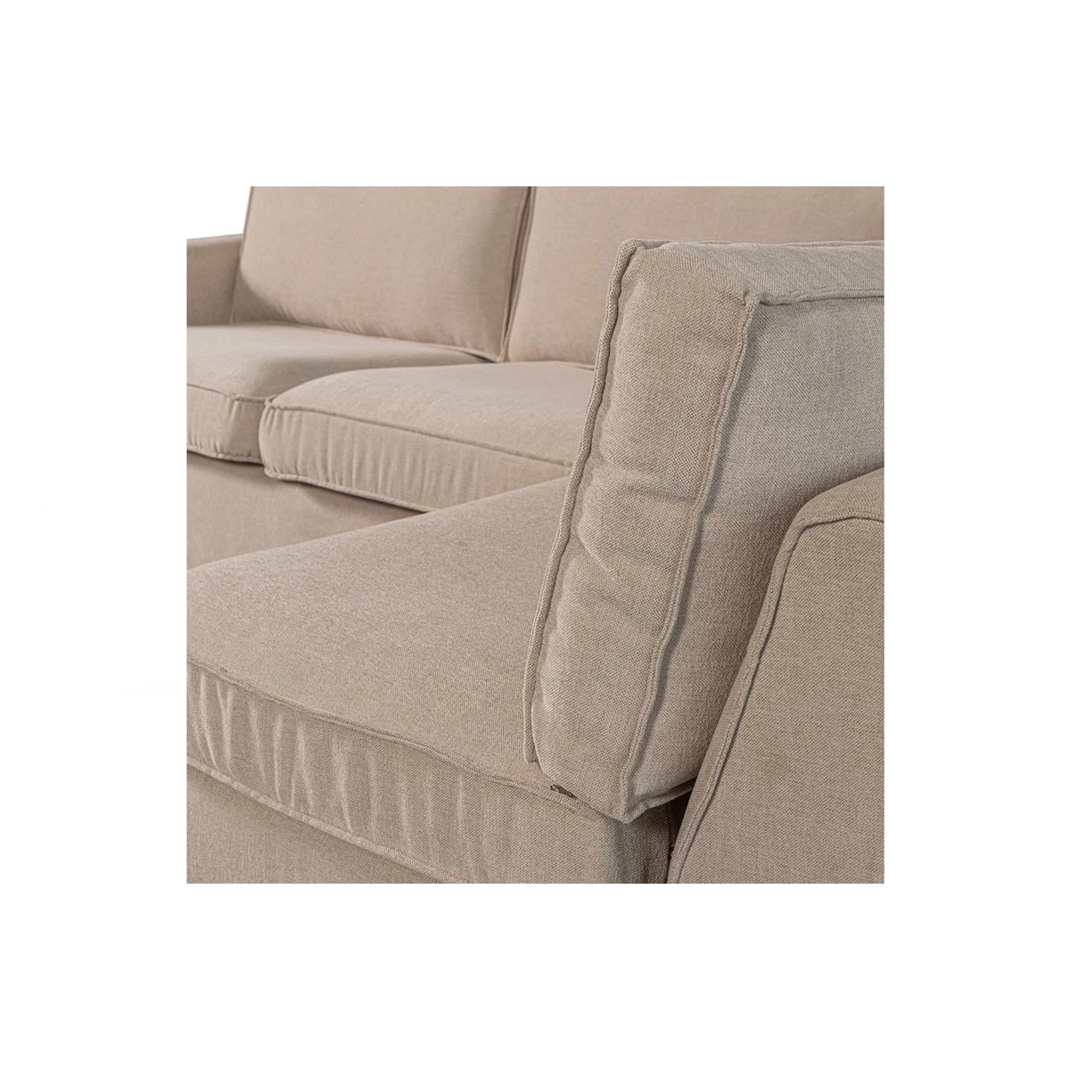 WOOOD Hoekbank Rechts Freek - Warm Beige - Afbeelding 11