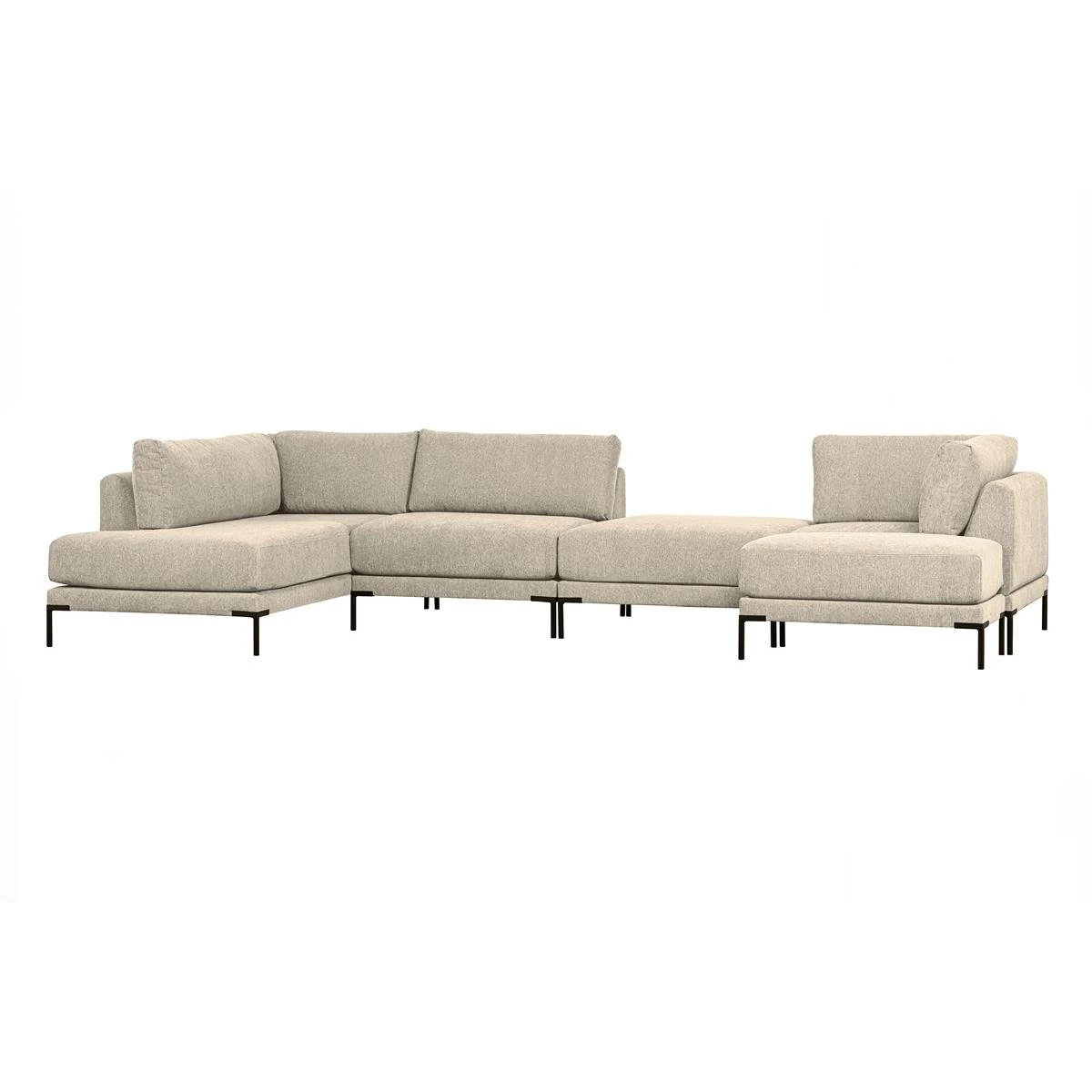 Vtwonen Loveseat Element Couple - Polyester - Zand - Afbeelding 6