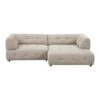 By FonQ Padded Chaise Longue Bank Rechts - Beige